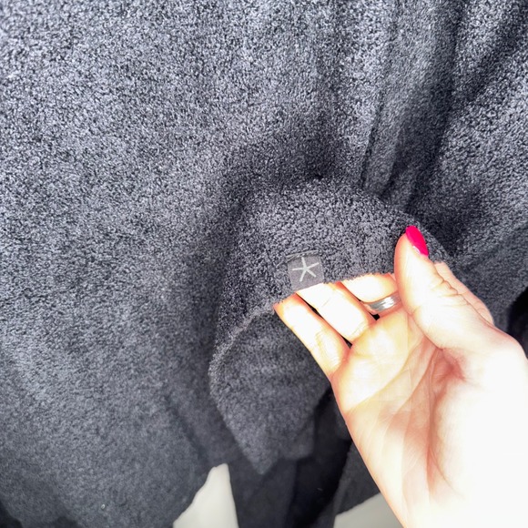 Barefoot Dreams Cardigan Women L/XL Black Excellent CozyChic Lite Duster 903 - Picture 5 of 6